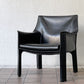 カッシーナ Cassina 414 CAB ラウンジチェア アームチェア 1シーター キャブチェア 本革 マリオ・ベリーニ 参考価格約65万 ◇