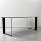 かなでもの KANADEMONO ザ・テーブル THE TABLE デスク ラバーウッド材 Slash_Square脚 ブラックスチール脚 W170 x D80cm ●
