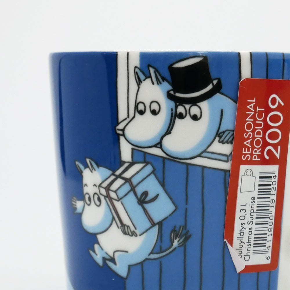 アラビア ARABIA ムーミンマグ MOOMIN クリスマスサプライズ 2009年 冬限定 フィンランド 北欧食器 箱付き ●