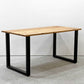 かなでもの KANADEMONO ザ・テーブル THE TABLE デスク 杉無垢材 W140cm スチール スクエアレッグ ブラック 定価￥55,000- ●