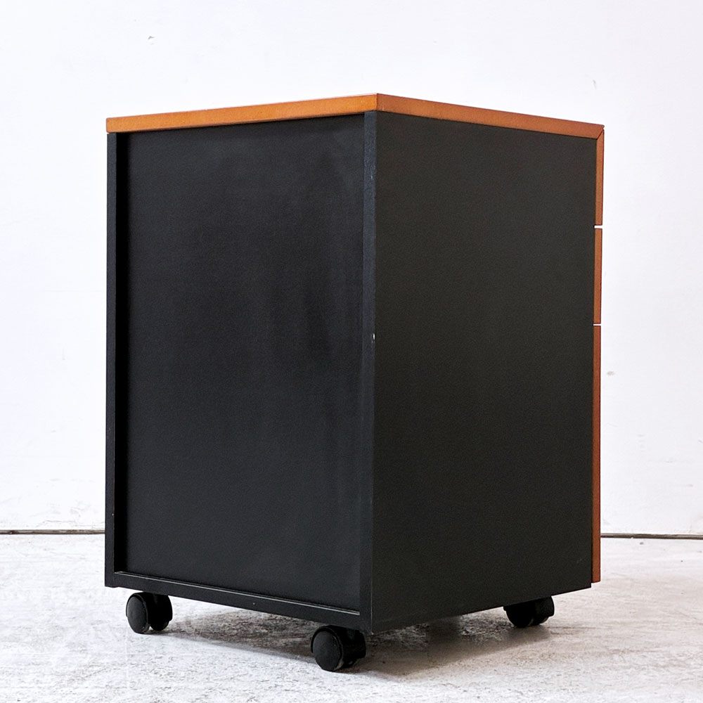 大川家具 東馬 TOHMA FURNITURE レガリー LEGARY デスクワゴン 3ドロワー ウォールナット材 スチール ●
