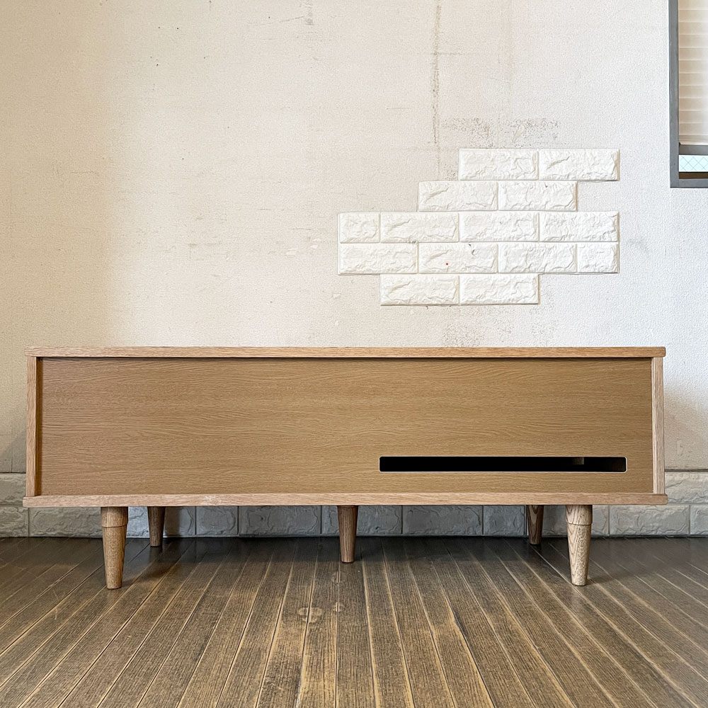 モモナチュラル MOMO Natural ベント VENT SIDE BOARD 120 ME サイドボード AVボード オーク材 W120cm ◎