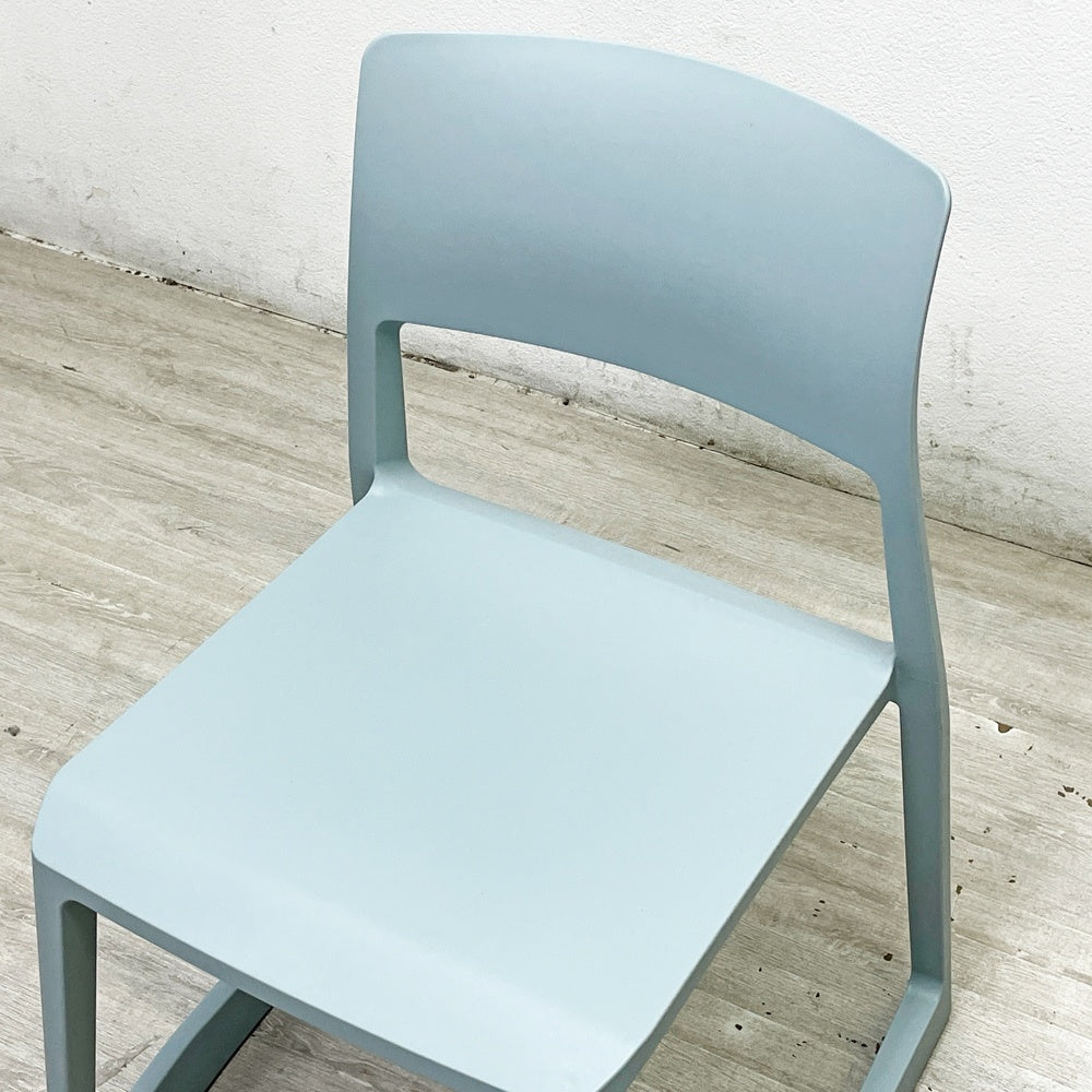 ヴィトラ Vitra ティプトン Tip Ton ダイニングチェア デスクチェア アイスグレー スタッキング チルト機能 定価￥42,900- B ●