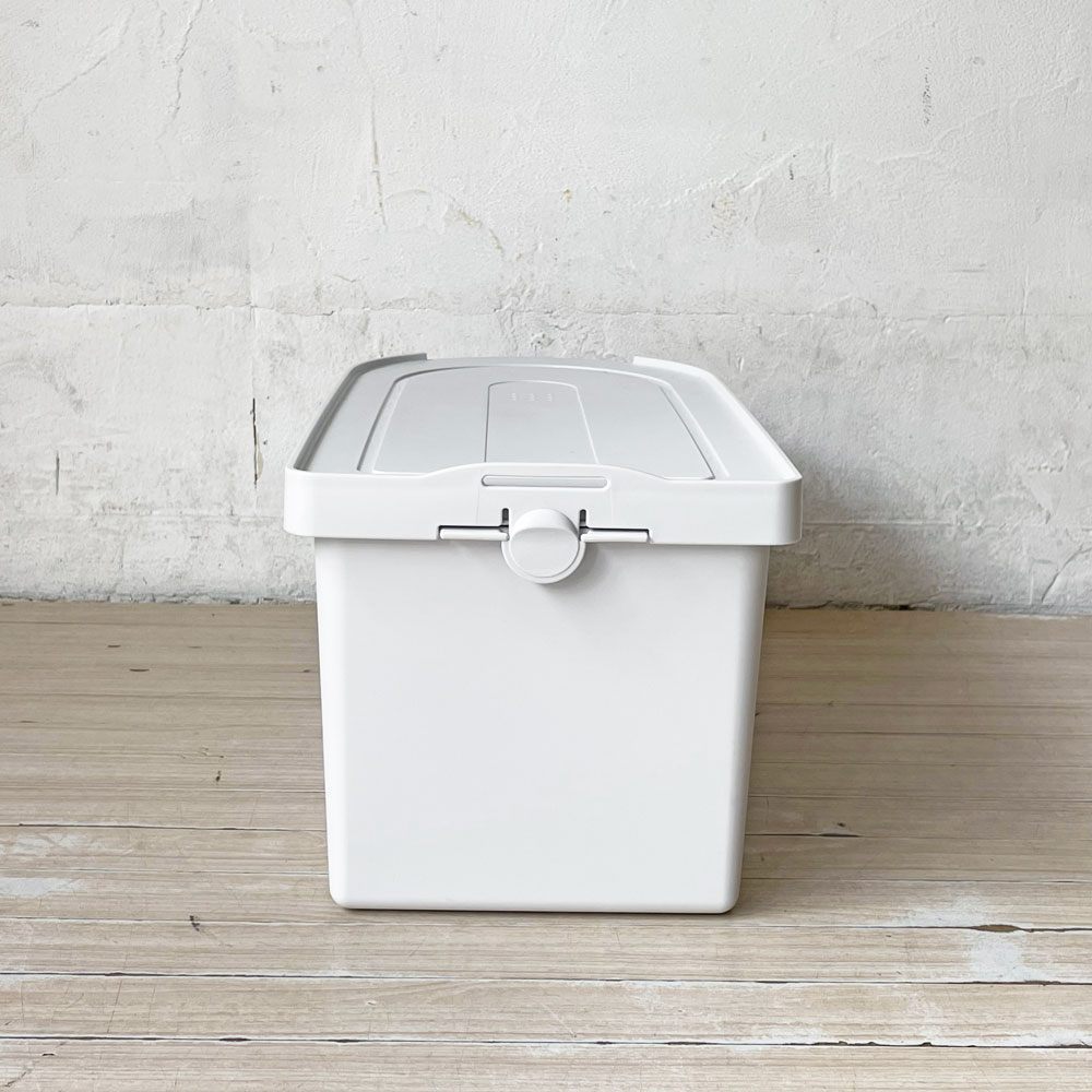 タッパーウェア Tupperware キッチンキーパー お米 10kg 密閉収納 2重蓋 保存容器 ライトグレー 廃盤 未使用品 ★