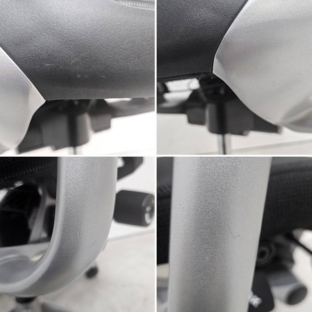 オカムラ OKAMURA バロンチェア Baron ローバック デスクチェア リクライニング機能 前後スライド デザインアーム ブラックカラー ジョルジェット・ジウジアーロ ●