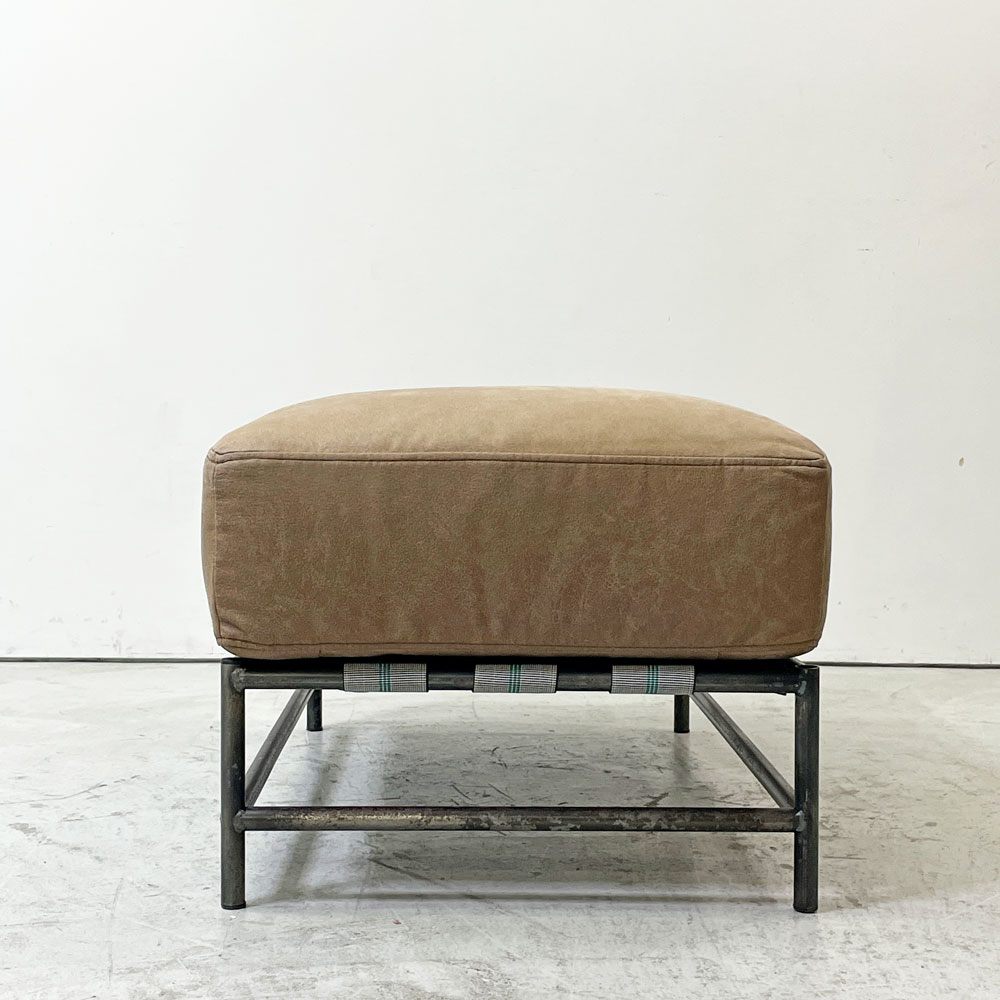 ジャーナルスタンダードファニチャー j.s.F ラバルセクショナル LAVAL SECTIONAL オットマン スツール レザー調ファブリック スチール 工業系 ●