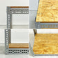 リオン LYON アングルシェルフ SLOTTED ANGLE SHELF 2段 AVボード インダストリアルデザイン P.F.S取扱い ●