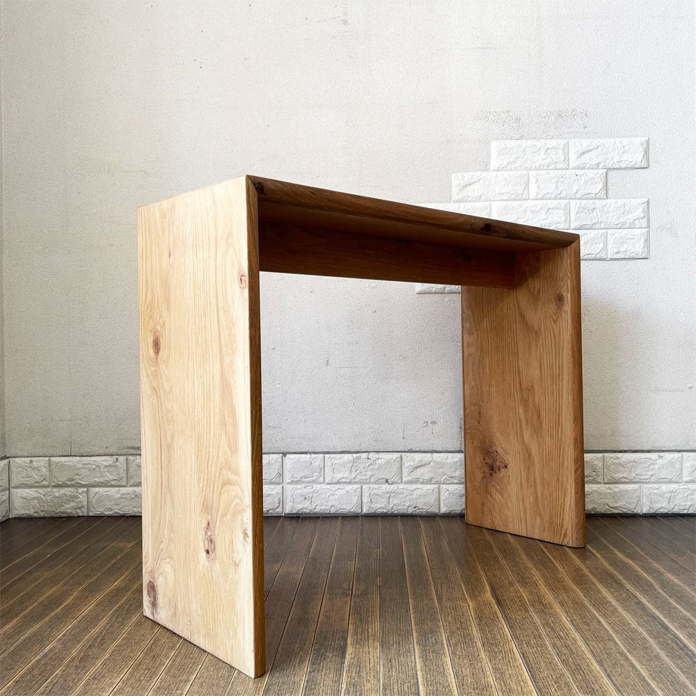 リラックスフォーム RELAXFORM コパン COPAINS デスク オーク材 W87.5cm コンソール ディスプレイラック ナチュラル 関家具 定価￥31,250- ◎