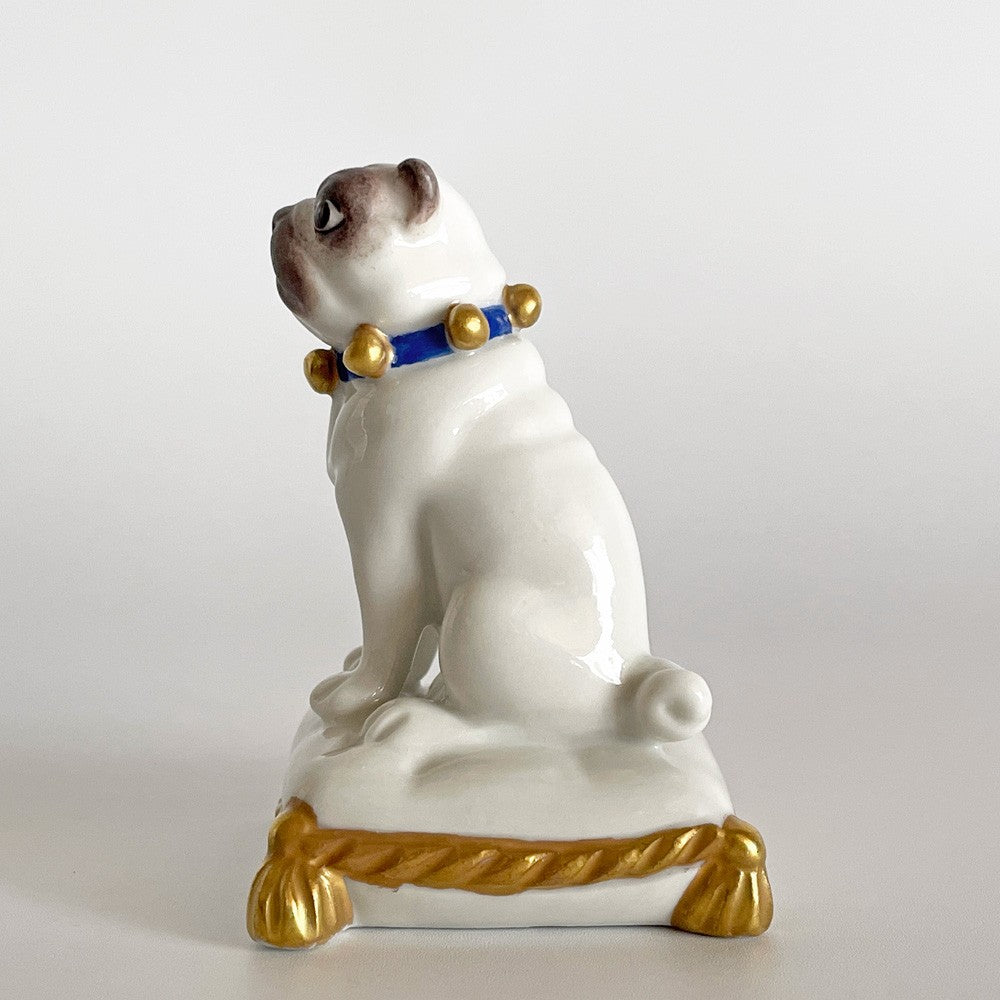 クーン ケラミック Kuhn Keramik ヨハン Johann フィギュリン パグ 犬 ドッグ 陶器 ハンドメイド ドイツ 希少 ■