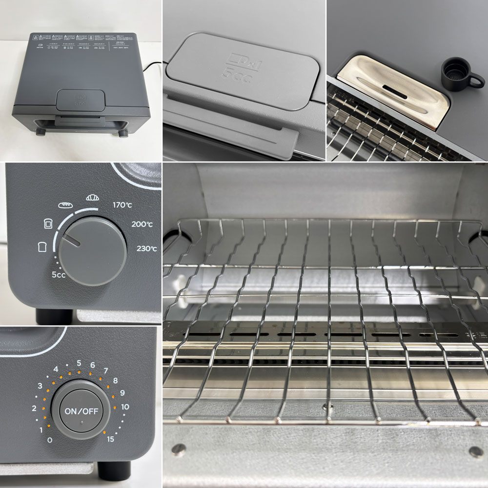 バルミューダ BALMUDA ザ・トースター The Toaster K11A スチームオーブントースター グレー 2023年製 取扱説明書付 ●