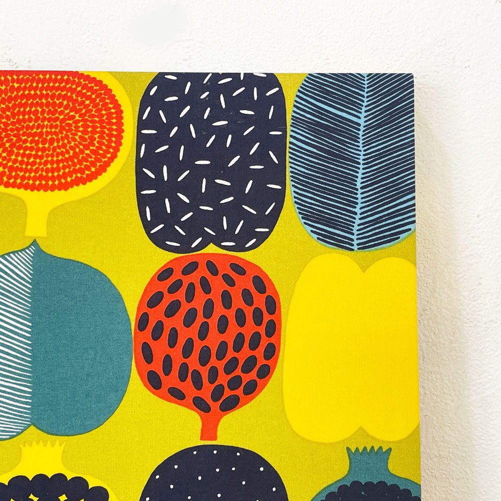 マリメッコ marimekko コンポッティ KOMPOTTI ファブリックパネル 45x45cm アイノ-マイヤ・メトソラ フィンランド 北欧雑貨 ★