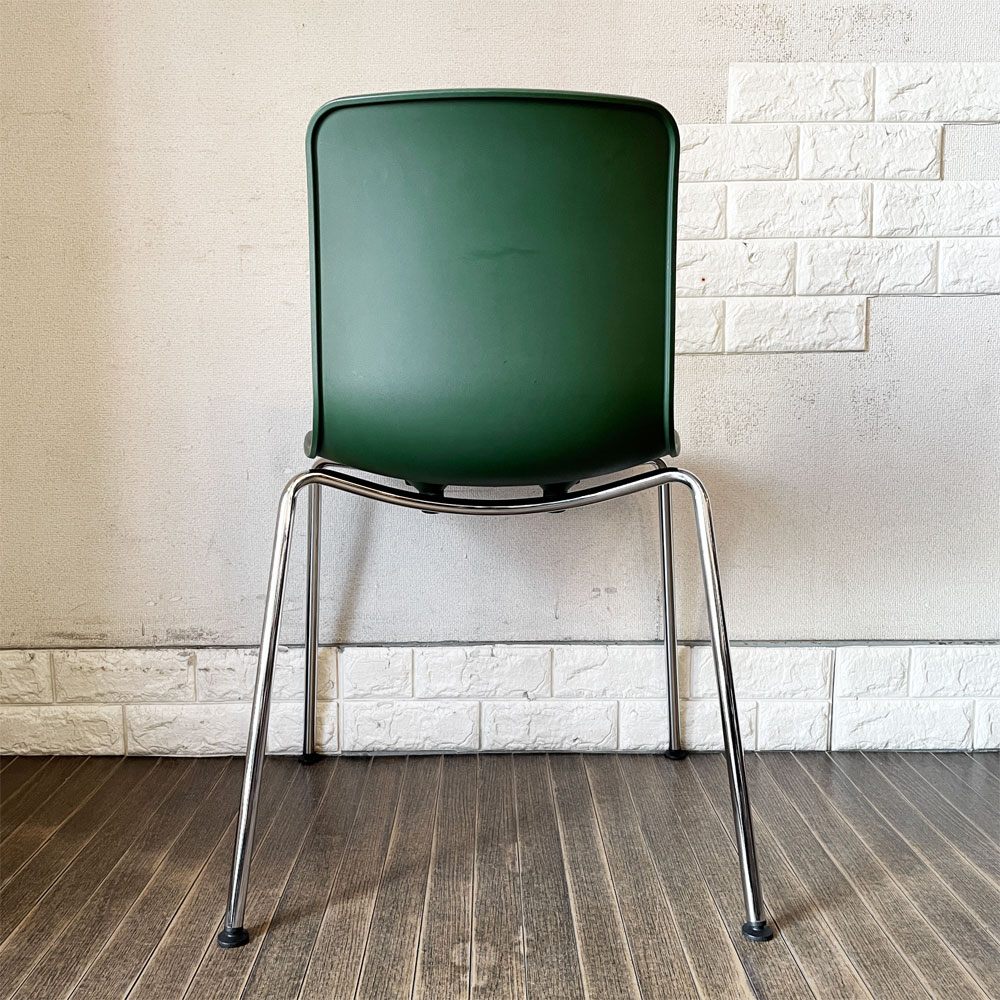 ヴィトラ vitra ハルチューブ HAL Tube サイドチェア ダイニングチェア グリーン スタッキング ジャスパー・モリソン 定価￥39,600- B ◎