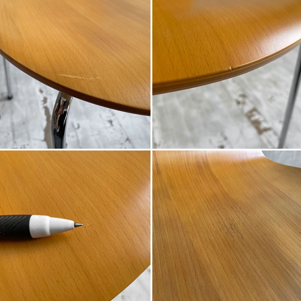 フリッツハンセン Fritz Hansen 3101 アントチェア 4本脚 ナチュラルビーチ材 ラッカー仕上げ アルネ・ヤコブセン 北欧家具 B ♪
