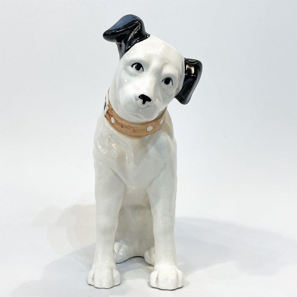ビクター犬 Victor ニッパー君 Nipper 犬 陶器製 高さ23cm オブジェ 置物 インテリア 昭和レトロ ★