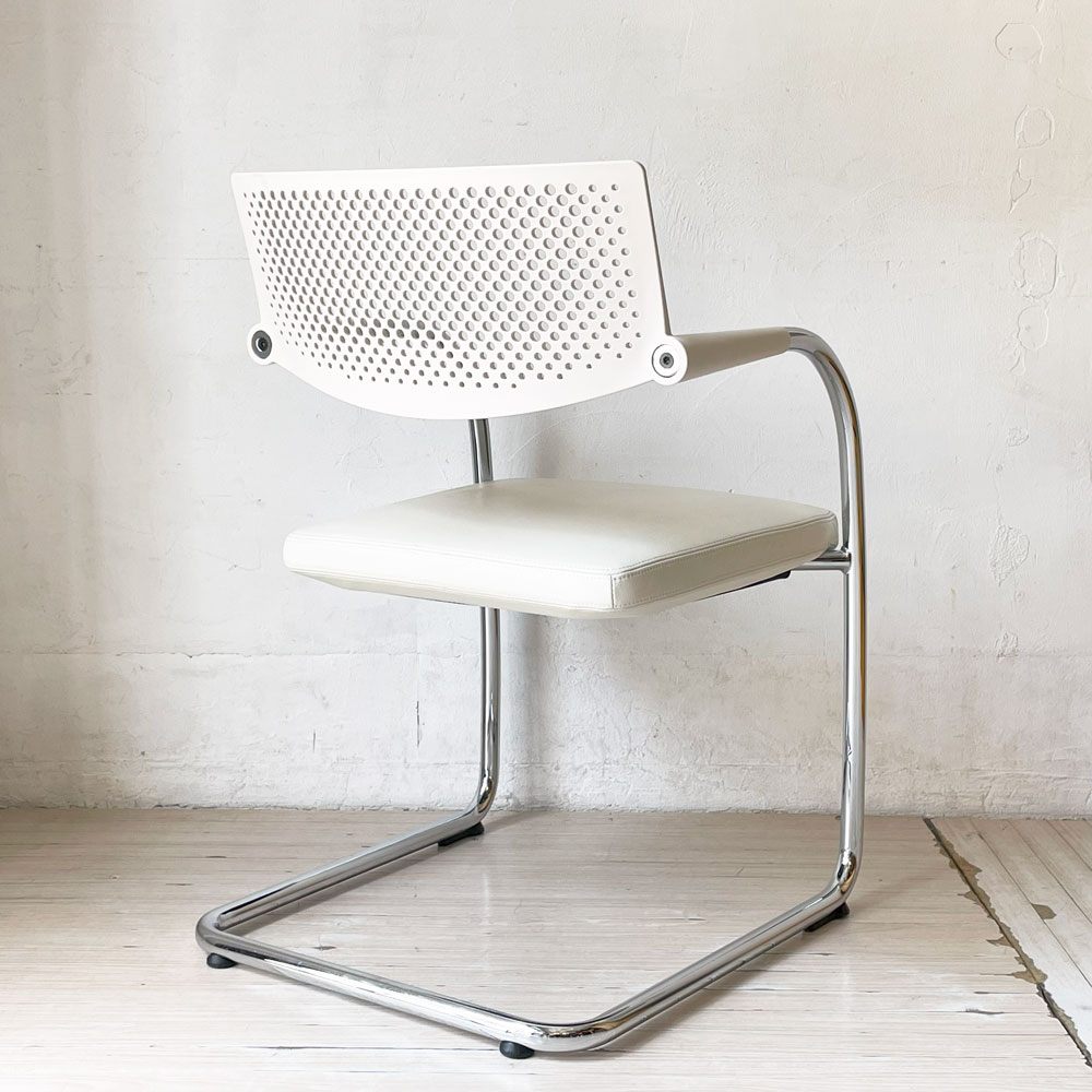 ヴィトラ vitra ビザビ2 Visavis2 アームチェア デスクチェア カンティレバー スタッキング不可仕様 アントニオ・チッテリオ B ★