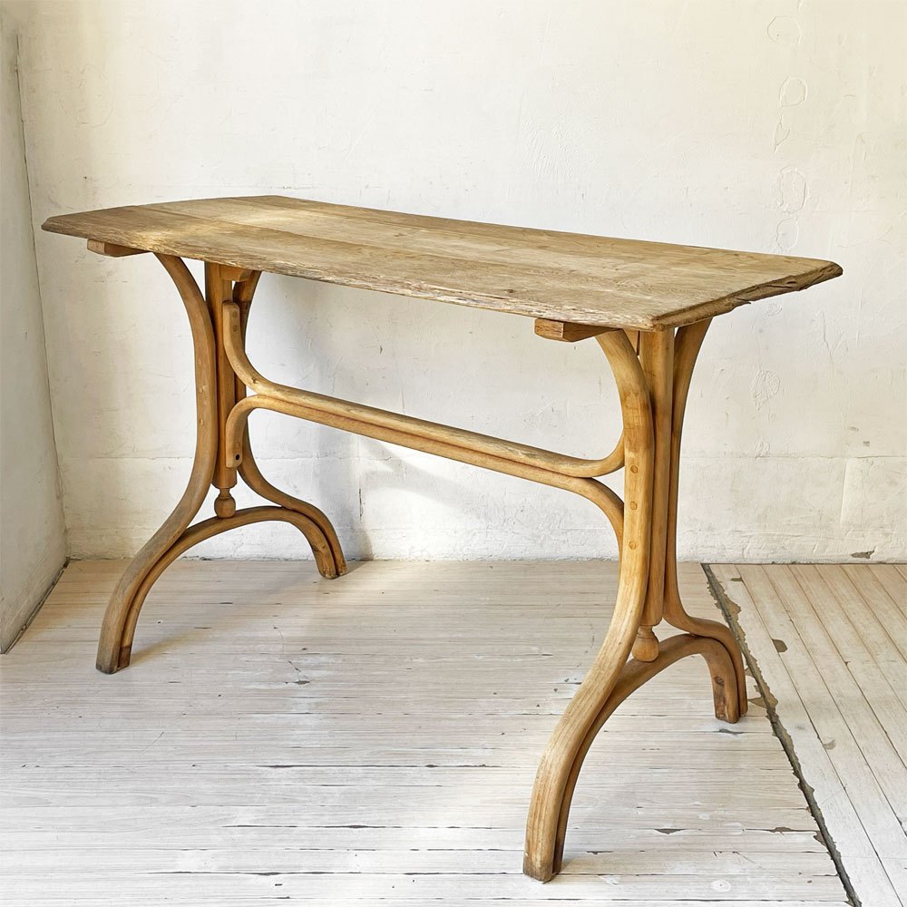 フランスアンティーク French Antique テーブル ワークテーブル コンソール デスク 古材 シャビーシック フレンチカントリー 店舗什器 ビンテージ ★