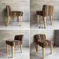 イデー IDEE ローバックチェア LOW BACK CHAIR ダイニングチェア メープル材 ミッドセンチュリーテイスト 受注生産品 廃番生地 希少 ♪