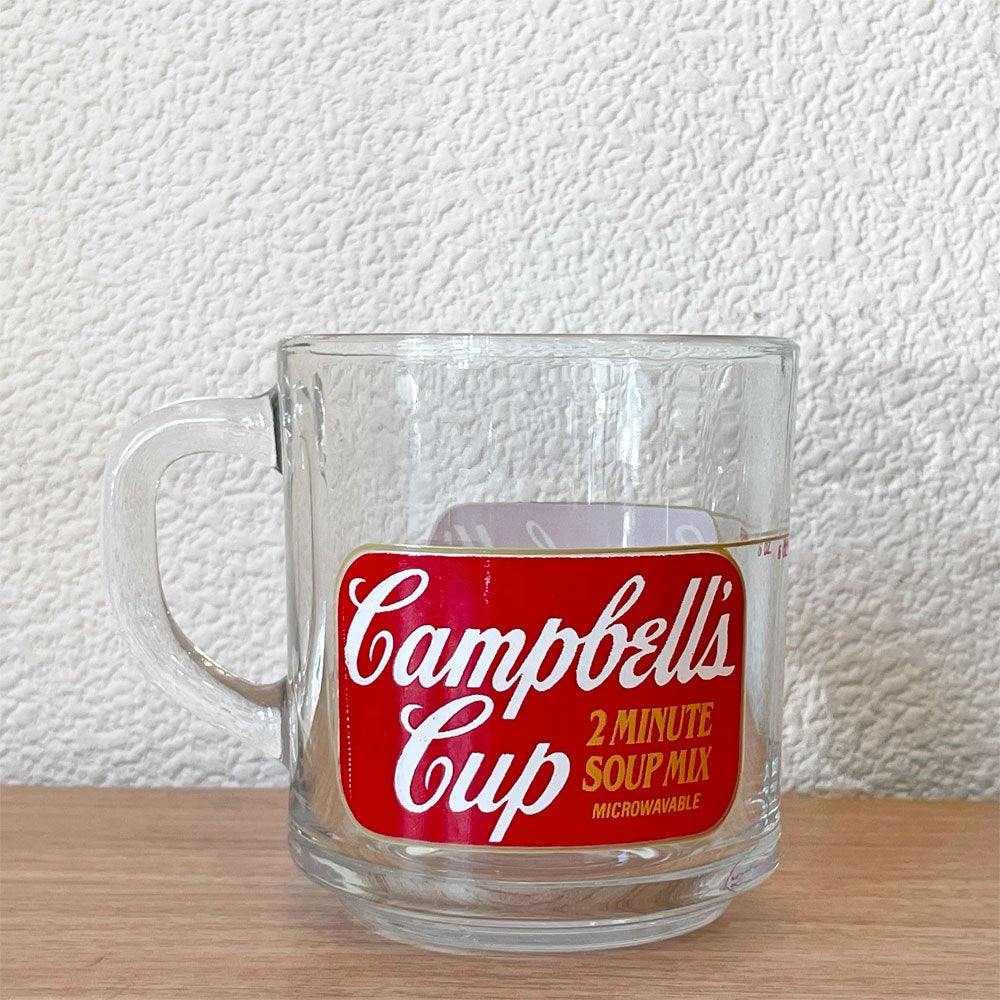 アンカーホッキング ANCHOR HOCKING キャンベルスープ campbell's マグカップ USコレクティブル H8.7㎝ USビンテージ ◇