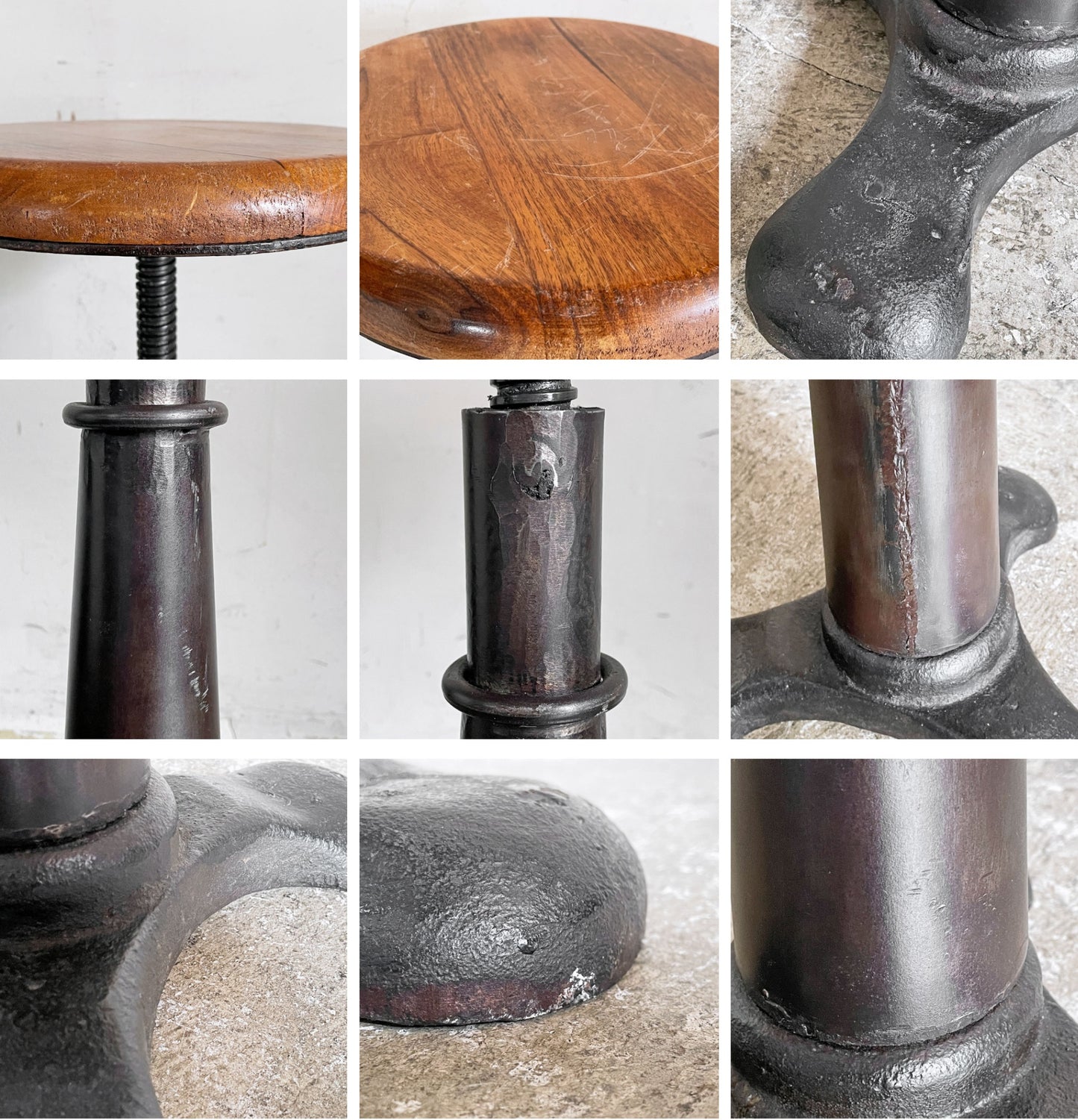 ジャーナルスタンダードファニチャー j.s.F ギデル GUIDEL アジャストスツール ADJUST STOOL インダストリアル ビンテージスタイル 廃番 A ■