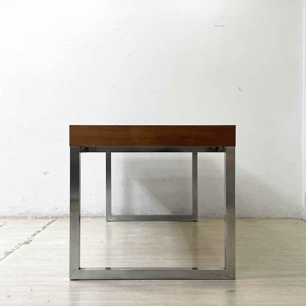 イデー IDEE アティーノ ATINO デスク ダイニングテーブル ウォールナット材 スチール W180cm 希少廃番 ナチュラルモダン ●