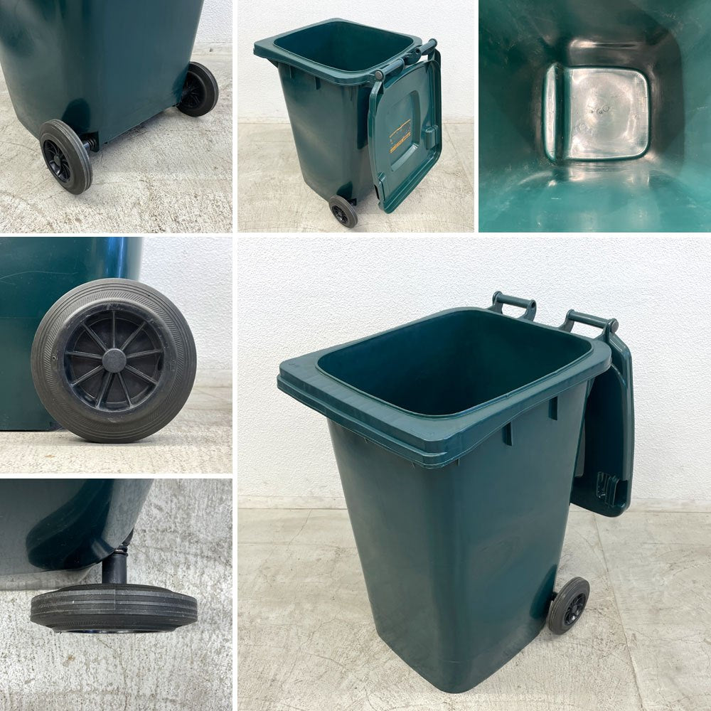 ダルトン DULTON プラスチック トラッシュカン 240L Model PT240 グリーン ダストボックス ゴミ箱　参考価格約25,300円 〓