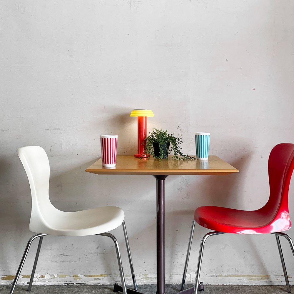 コッコレ coccole スクエアテーブル SQUARE TABLE カフェテーブル オーク材 ｗ60cm インダストリアルデザイン ■
