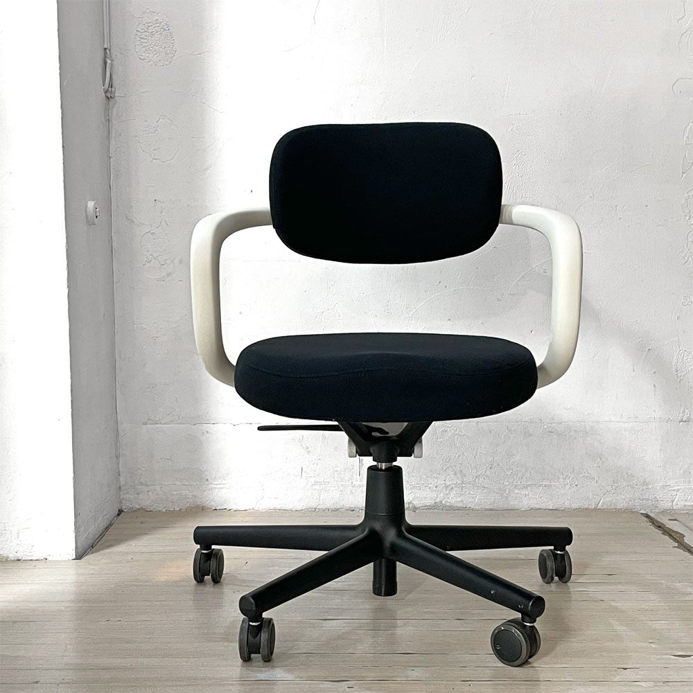 ヴィトラ vitra オールスター Allstar オフィスチェア デスクチェア ホワイト × ブラック ファブリック コンスタンチン・グルチッチ 参考定価￥163,900- ★