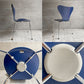 フリッツハンセン Fritz Hansen セブンチェア カラードアッシュ アイブルー AI BLUE スタッキングチェア アルネ・ヤコブセン 廃番カラー デンマーク 北欧家具 A ♪