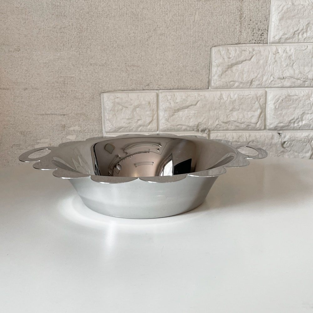 アレッシィ ALESSI レチント Recinto 取っ手付きボウル アレッサンドロ・メンディーニ ステンレススチール W29cm イタリア ◎