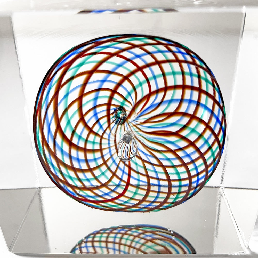 ヌータヤルヴィ Nuutajarvi イッタラ iittala アニュアルキューブ  Annual Cube 1994 オイバ・トイッカ 585/2000 北欧雑貨 ビンテージ 希少 ■