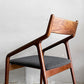 宮崎椅子製作所 ペペチェア PEPE side chair 背無垢タイプ ウォールナット ファブリックシート グレー系 フィンガージョイント 村澤一晃 B ■