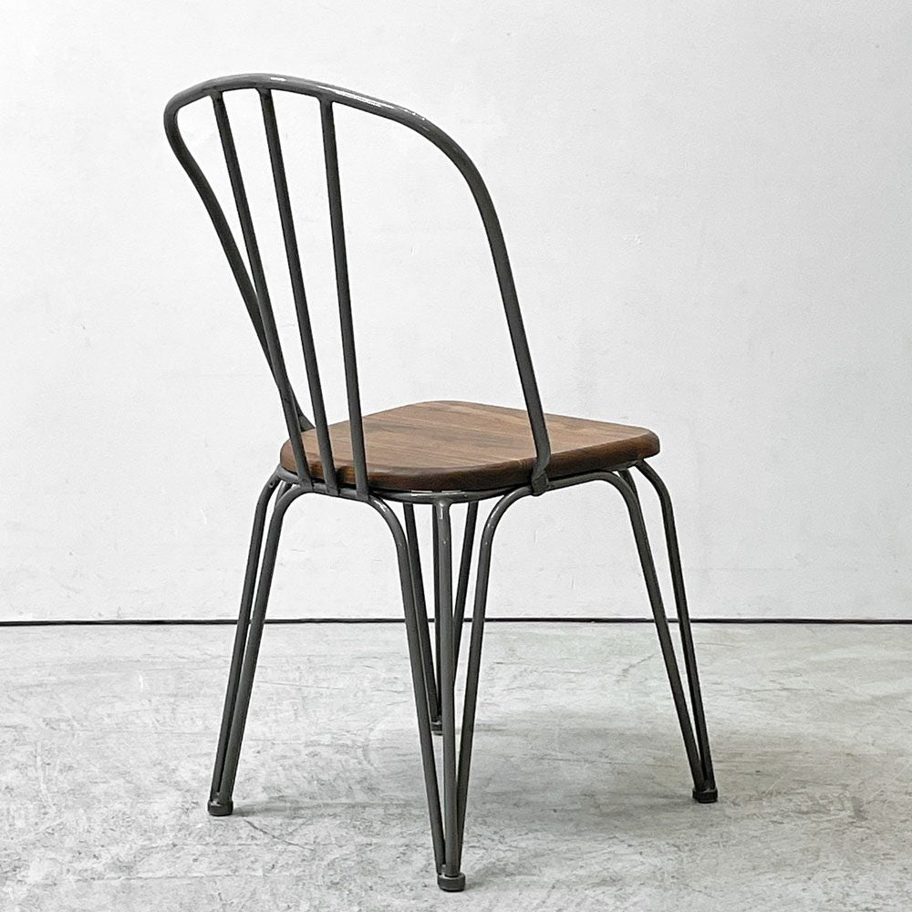 ガルト GART 1290 CHAIR ダイニングチェア エルム古材×アイアン インダストリアルデザイン 工業系 A ●