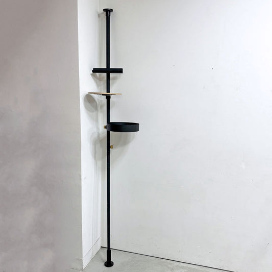 ドローアライン DRAW A LINE テンションロッド Tension Rod B + テーブル＆トレイ＆ブックスタンド  ブラック ●