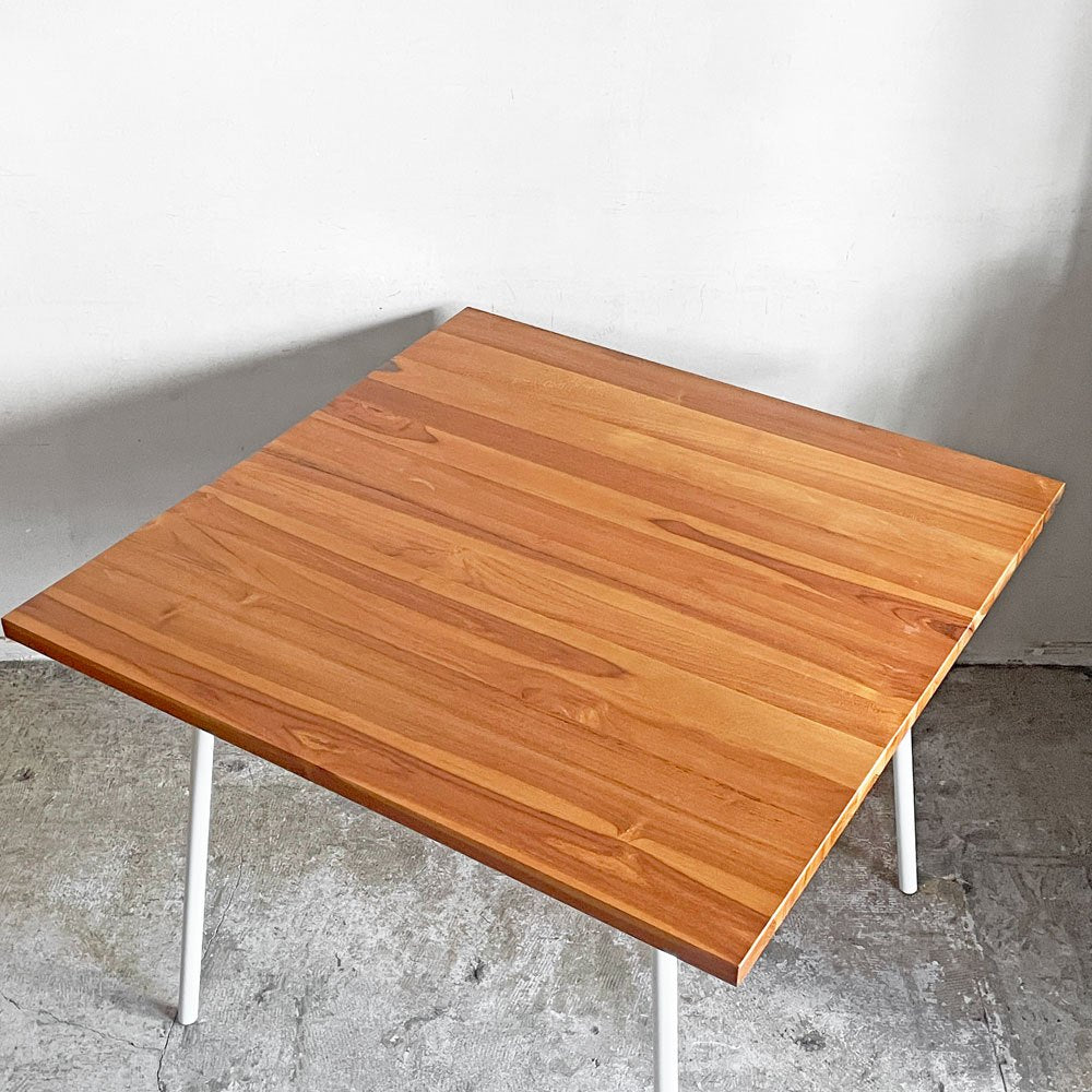 イデー IDEE マタン MATIN ダイニングテーブル オーク無垢材 スチールレッグ ナチュラル W90cm 澁谷一星 ■