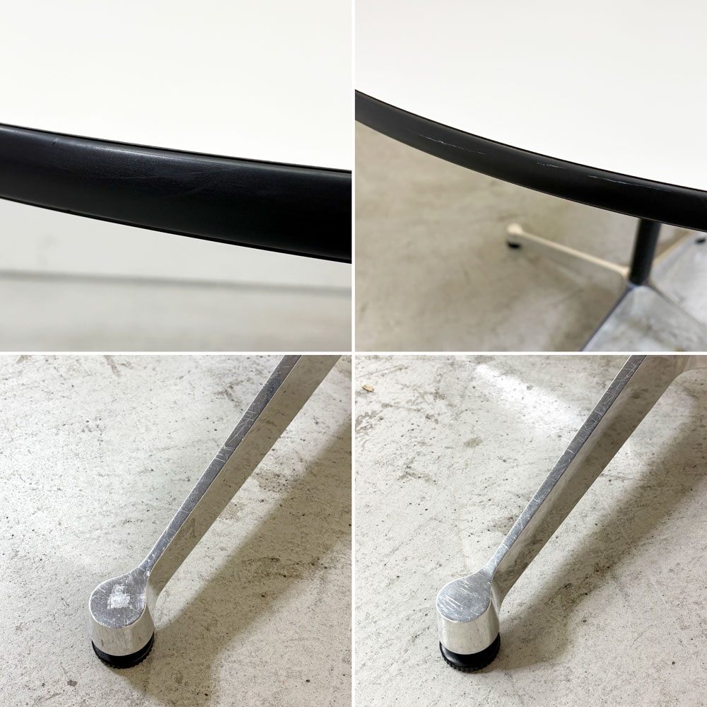 ハーマンミラー Herman Miller コントラクトテーブル ラウンドテーブル W106.5×H70cm ダイニングテーブル イームズ ミッドセンチュリーデザイン ●
