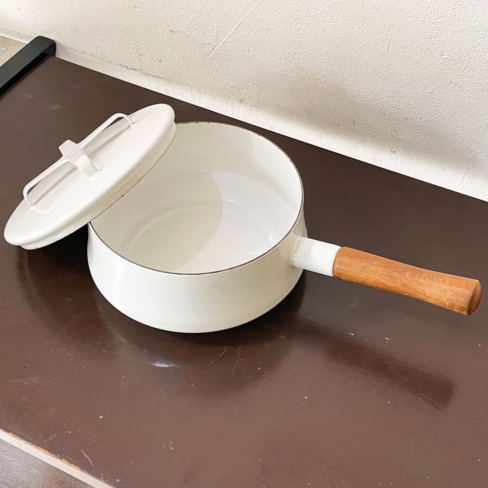 ダンスク DANSK コベンスタイル ホーロー ソースパン 18cm 深型 片手鍋 イェンス・クイストゴー ホワイト 北欧 ★