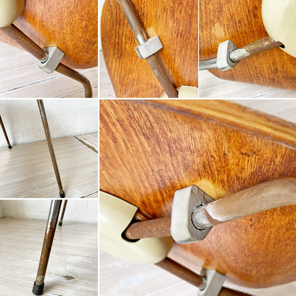 フリッツハンセン Fritz Hansen セブンチェア ダイニングチェア スタッキングチェア チェリー材 アルネ・ヤコブセン Arne Jacobsen 80’s 北欧ビンテージ デンマーク B ★