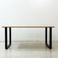 かなでもの KANADEMONO ザ・テーブル THE TABLE デスク 杉無垢材 スチール スクエアレッグ ブラック W160cm ナチュラルデザイン ●