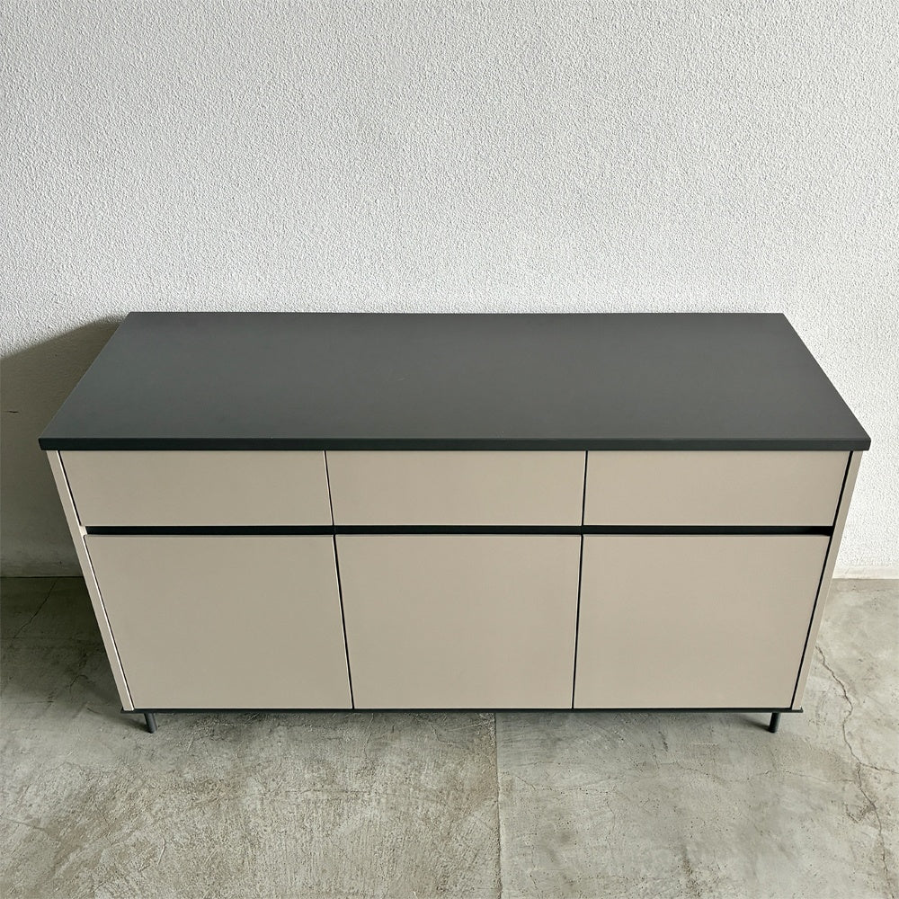 unknown アーバンモダン Urban Modern 特注 ワイドキャビネット W149cm サイドボード 収納家具 リビングボード カウンター 作業台 ホテルライク モダンファニチャー オーダー家具 〓