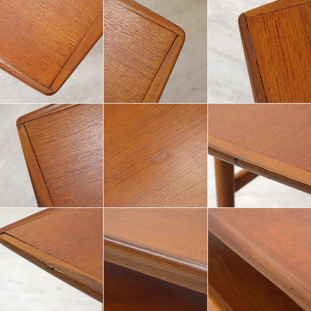 北欧ビンテージ Scandinavian vintage チーク材 ×オーク材 センターテーブル カフェテーブル w149.5cm 北欧家具 ●