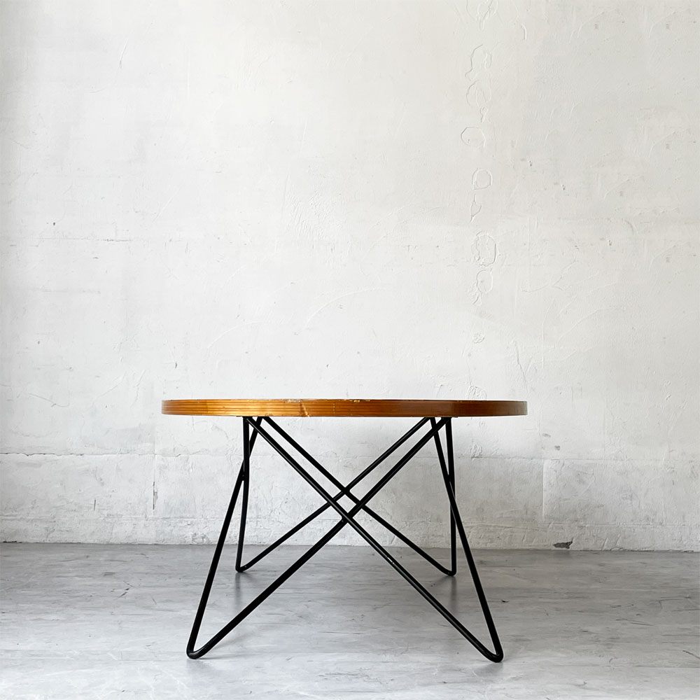 イデー IDEE O.R.T.F table アイアンレッグ + Variation Table オーバル型天板  ローテーブル コーヒーテーブル ★