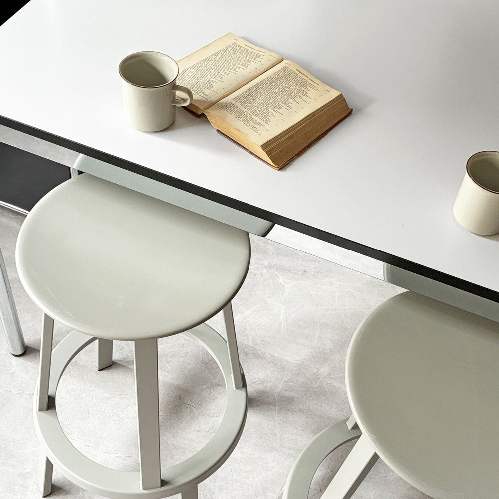 ヘイ HAY リボルバー バースツール ロー REVOLVER BAR STOOL LOW H65cm スカイグレー 回転式座面 レオン・ランズメイヤー デンマーク 定価¥51,700- B ★