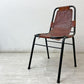 ダル・ヴェラ Dal Vera レザルクチェア Les Arcs Chair ダイニングチェア スタッキングチェア レザー スチール シャルロット・ペリアン イタリア ビンテージ 希少  ●