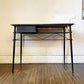 ミッドセンチュリーデザイン Midcentury Design メラミントップ × スチールレッグ デスク W90.5cm 抽斗1杯 50's ビンテージ ◎