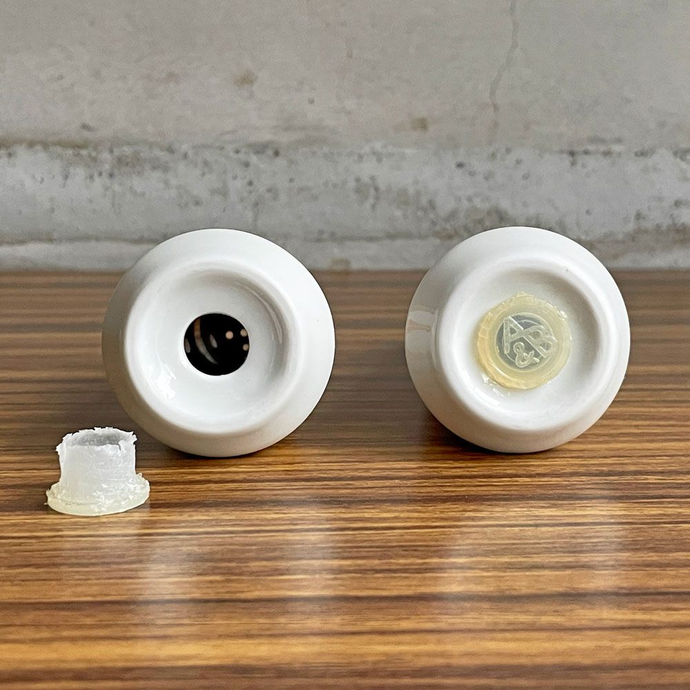 キャサリンホルム Cathrineholm ロータス Lotus ソルト＆ペッパー ホワイト×オレンジ 北欧 ノルウェー ビンテージ ♪