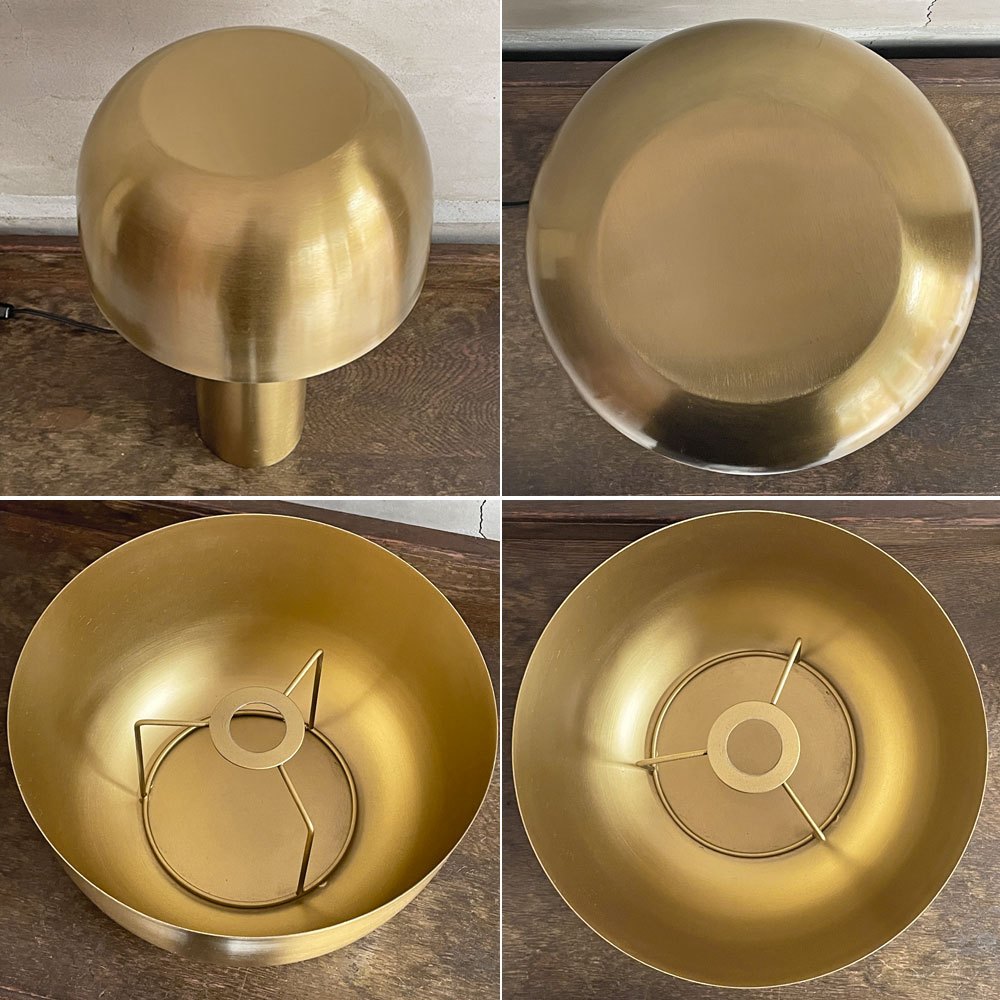 カレ KARE ラウンジ ゴールド Loungy Gold テーブルランプ Table Lamp スチール 真鍮 廃番 ドイツ ♪