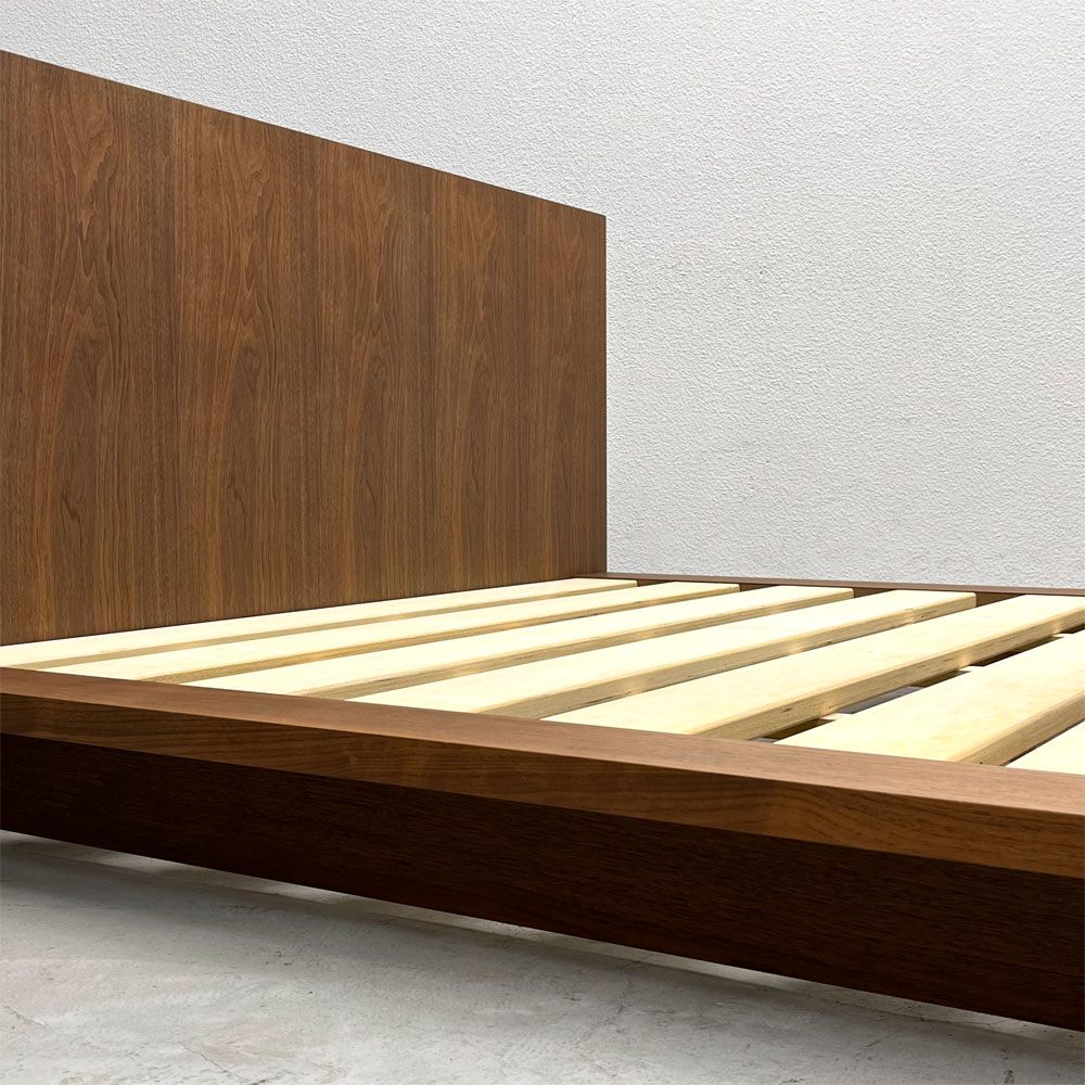 アクタス ACTUS FBベッド ロータイプ FB BED LOW TYPE セミダブル ウォールナット 〓