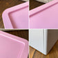タッパーウェア Tupperware マルチオーガナイザー ワイド ドロップダウンドア ピンク×ホワイト ◎