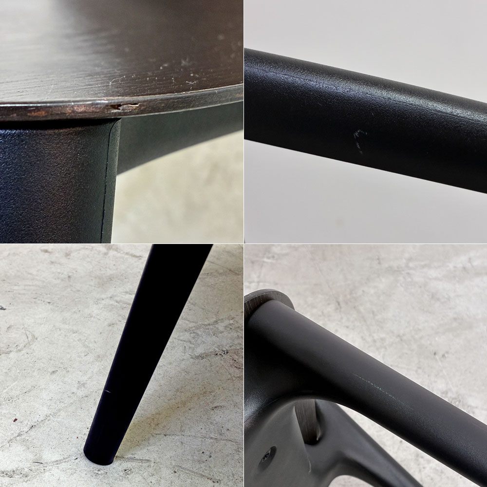 ヴィトラ Vitra ベルヴィルチェア Belleville Chair アームチェア ダイニングチェア スタッキングチェア オーク材 ダークブラウン系カラー ロナン & エルワン・ブルレック A ●