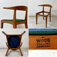 ウッドユーライクカンパニー WOOD YOU LIKE COMPANY アイチェア AI CHAIR アームチェア チェリー無垢材 ファブリック張替え済み グリーン ●